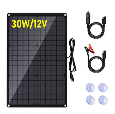 Kit di pannelli di caricabatterie solari monocristallino portatile da 5W per auto