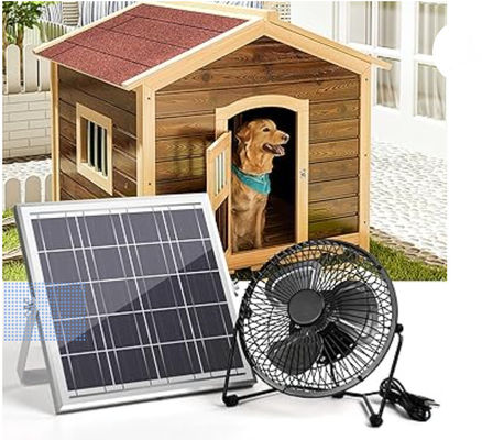 FTB10 Ventilatore di scarico a pannello solare 6 pollici Ventilatore a energia solare Alto flusso d'aria 2000RPM 36dB