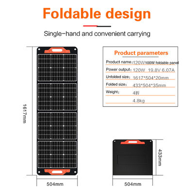 120W Portable Lightweight Solar Panels Kits per camper personalizzati
