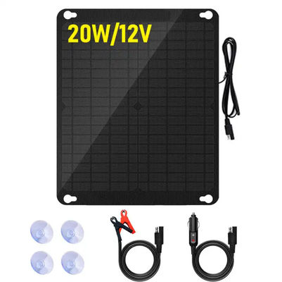 Kit di pannelli di caricabatterie solari monocristallino portatile da 5W per auto