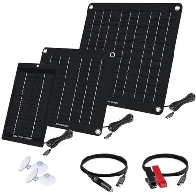 Kit di pannelli di caricabatterie solari monocristallino portatile da 5W per auto