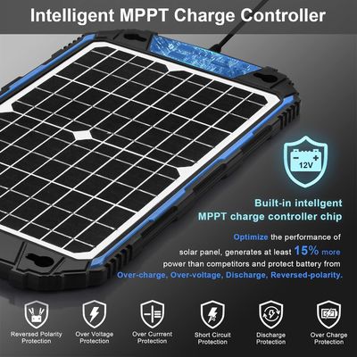 12W 12V pannello solare caricabatterie alimentate da energia solare mantenitore MPPT