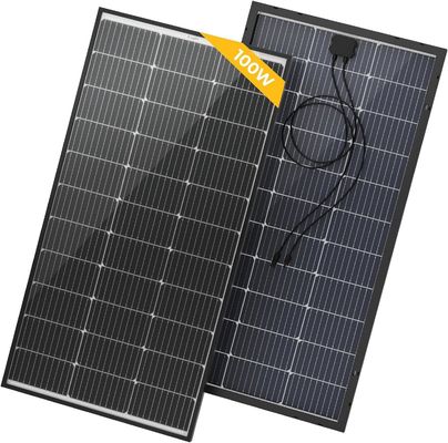 100 watt rigido pannello solare cella monocristallino modulo 12 volt 9BB