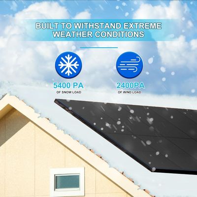 Kit di pannelli fotovoltaici bifaciali monocristallini da 400W 10BB