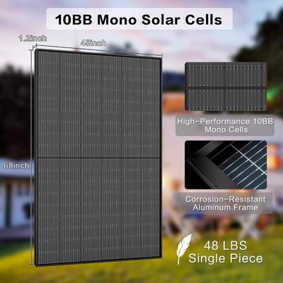 Kit di pannelli fotovoltaici bifaciali monocristallini da 400W 10BB