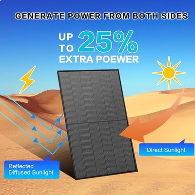 Kit di pannelli fotovoltaici bifaciali monocristallini da 400W 10BB