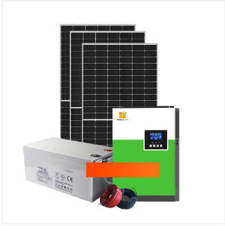 5.5KW/11KW Sistema solare completo fuori rete Sistema di batteria autonomo con bianco