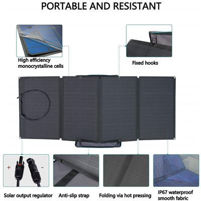 ODM 160W pannelli solari pieghevoli per campeggio Sistema fotovoltaico leggero