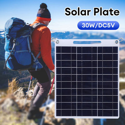 pannello solare portatile policristallino di silicio pieghevole per escursioni modulo solare 30W