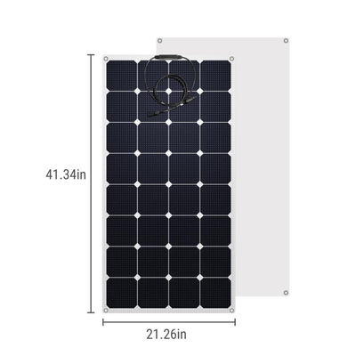 Moduli di pannelli solari monocristallini semiflessibili da 100 W a 12 Volt OEM