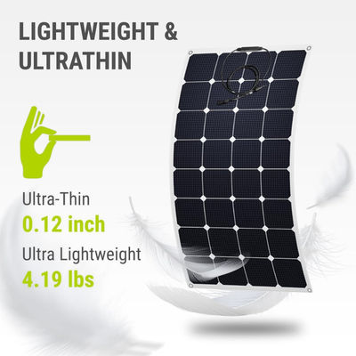 Moduli di pannelli solari monocristallini semiflessibili da 100 W a 12 Volt OEM