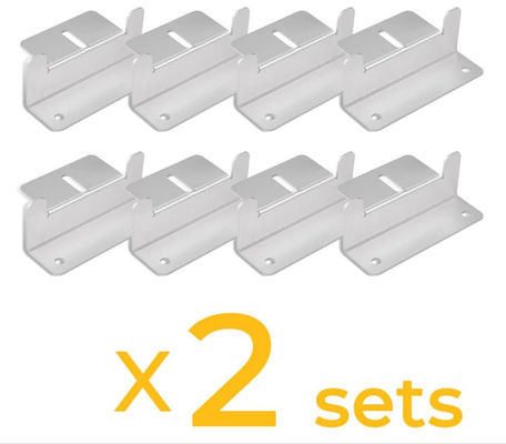 16 unità Campervans Accessori a pannelli solari Kit di supporto per il tetto di piastrelle