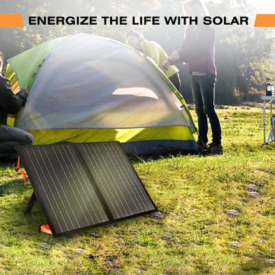 100W Off Grid Pieghevole Caricabatterie Portatile Kit pannello solare per il campeggio