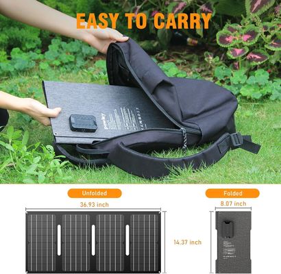 40W pannello solare portatile 15V presa di corrente continua per campeggio all'aperto escursioni
