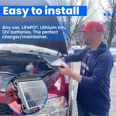 7.5W caricabatterie portatili RV solare caricabatterie per auto solare mantenitore 12V