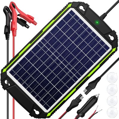 10W 12V Waterproof Solar Battery Charger Maintainer per auto barca Marina RV
