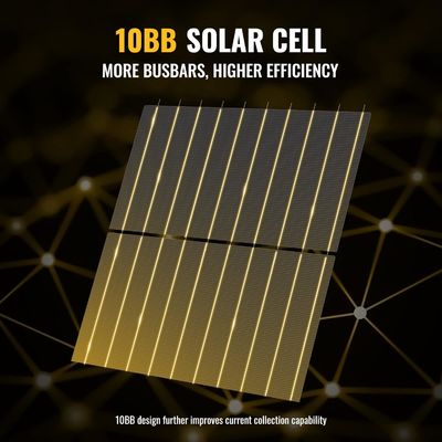 400W 10BB Panel solari rigidi leggeri Mono modulo solare OEM