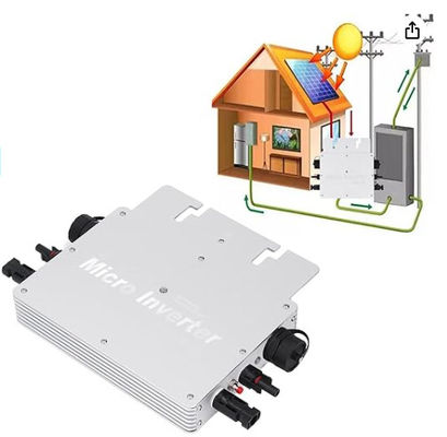 IP65 3000W 6000W Micro Inverter Solare On Grid AC120V 230V con bianco e nero