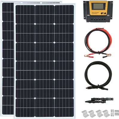 200 Watt 24V pannello solare rigido modulo monocristallino off-grid sistema
