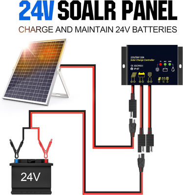 30 Watt 24V Kit pannello solare Trickle caricabatterie mantenitore Controller