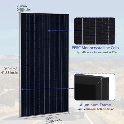 Modulo fotovoltaico solare monocristallino di 200 Watt