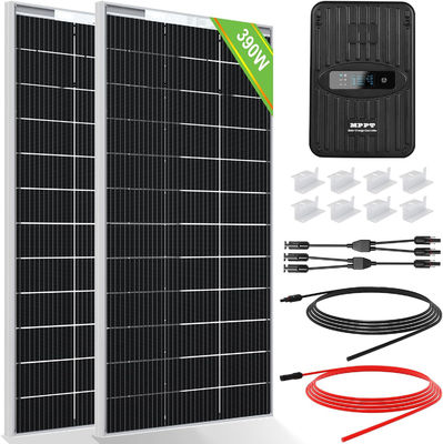 Kit di pannelli solari monocristallini MPPT Off Grid 400 Watt 12V