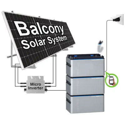 400W pannelli fotovoltaici solari per balconi su sistemi di rete per abitazioni