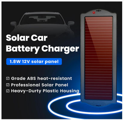 Caricatore solare portatile Trickle Power Bank 1.8W 12V ricarica solare impermeabile