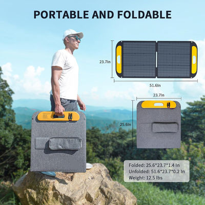 Pannello solare mono ibrido portatile 110W 19V IP67 impermeabile
