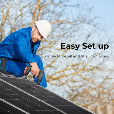 Pannelli solari monocristallini fotovoltaici per balconi 100 Watt 12V OEM