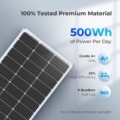 Pannelli solari monocristallini fotovoltaici per balconi 100 Watt 12V OEM