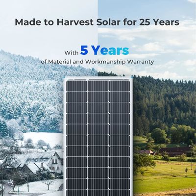 Pannelli solari monocristallini fotovoltaici per balconi 100 Watt 12V OEM