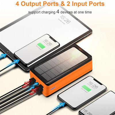 Batteria solare portatile senza fili caricabatterie per telefono 50000mAh Potenza