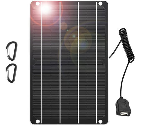 USB Silicio monocristallino pannelli portatili di caricabatterie solare emergenza 5V