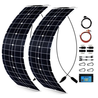 Kit di pannelli solari monocristallini USB da 300W per camper 50A 12-24V