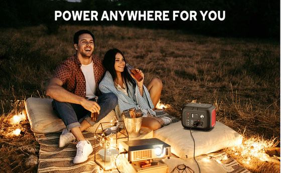 FTB70000 Power Bank con generatore solare da 350 Watt, pannello solare da 60 Watt e kit di luci a LED USB da 10 Watt