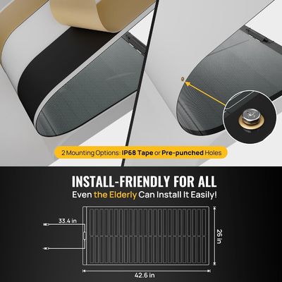 100W pannelli solari monocristallini amorfi CIGS film sottile leggero