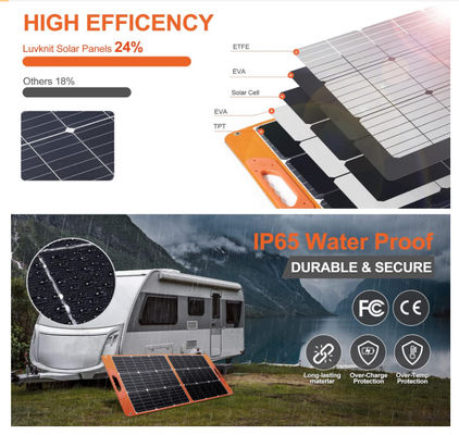 100 Watt Copertura solare pieghevole Pannelli solari portatili per esterni