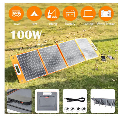Caricabatterie solare pieghevole da 18V a 100W