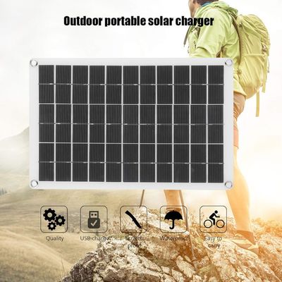 Pannello solare portatile leggero Cella monocristallina 100W 12/24V Usb Output