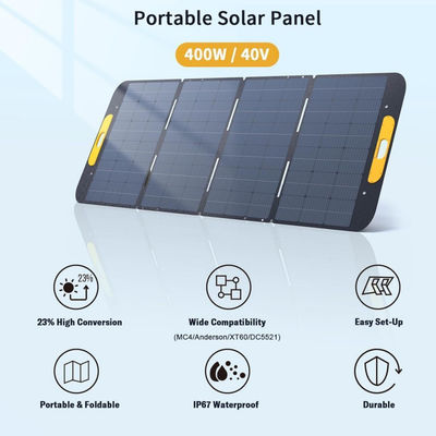 Kit di coperte solari portatili ad alta efficienza 400w per campeggio RV