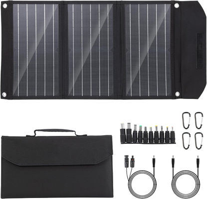 Kit di caricabatterie solare portatile pieghevole da 30W per campeggio all'aperto