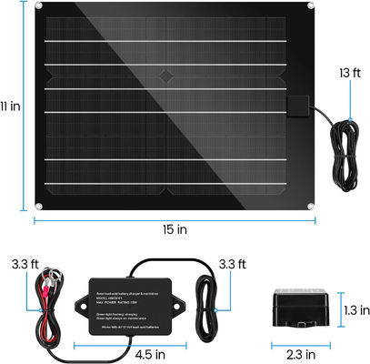 Trickle Car Solar Battery Maintainer Charger per RV 15W 12V