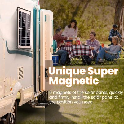 10W 12V Magnetico caricabatterie solari Trickle mantenitore impermeabile per barca