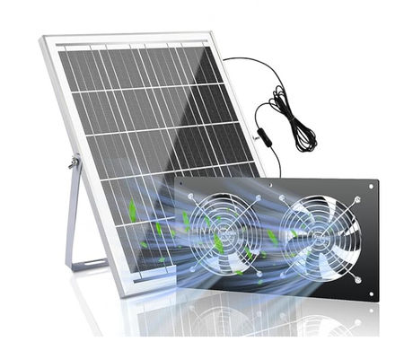 FTB20 Kit di pannelli solari esterni Alimentato da ventilatore di scarico per galline IP65 impermeabile