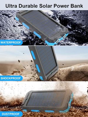 38800mAh Energia solare Usb Power Bank Impermeabile Per il campeggio all'aperto