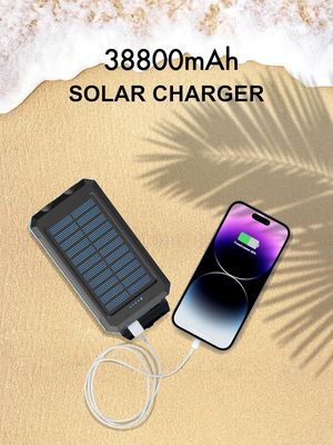 38800mAh Energia solare Usb Power Bank Impermeabile Per il campeggio all'aperto