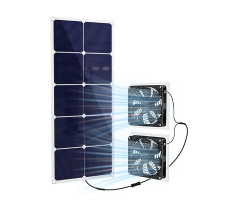 FTBM30 Kit di ventilatori a pannello solare, 30W, alimentato a energia solare, portabile resistente alle intemperie IP65