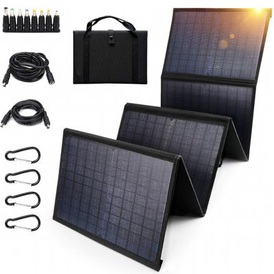 Pannello solare pieghevole ad alta efficienza 60W con USB 5V per campeggio, telefono cellulare